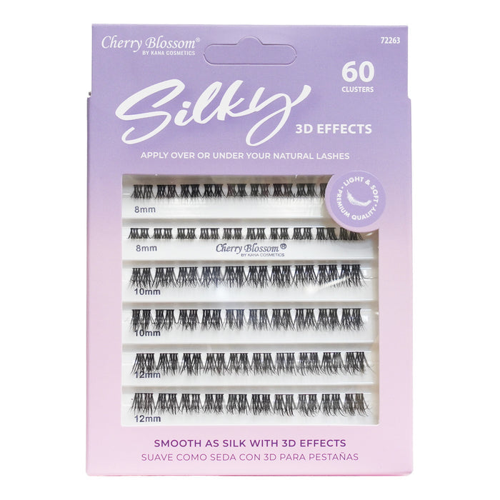 Cherry Blossom 3D Effects Silky Cluster Eyelashes 60pcs