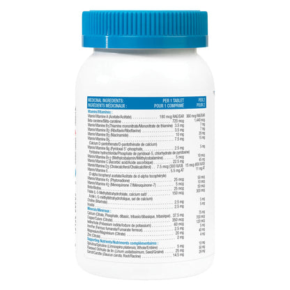 Bottle of Progressive Chewable Multivitamin for Kids Natural Orange Flavour - Back