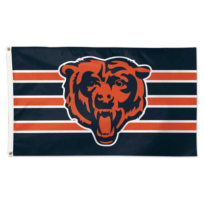 Chicago Bears 3X5 Striped Deluxe Flag