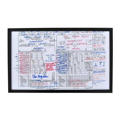 Chicago Cubs Pat Hughes Personalized 2016 NLCS Framed Scorecard