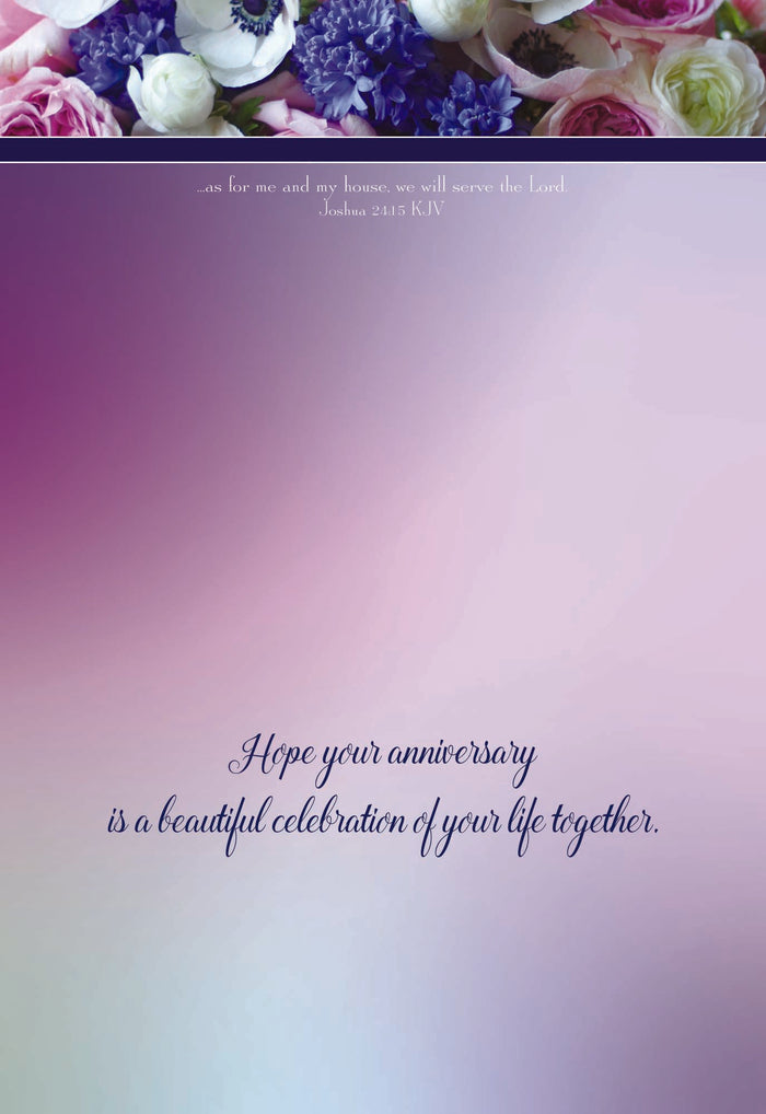 Christian Anniversary Cards by Shared Blessings | Anniversary Blessings | 12 Boxed Anniversary Cards with KJV Scripture