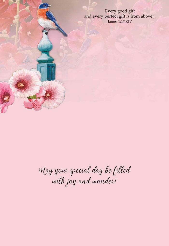 Christian Birthday Cards by Shared Blessings- Birds, 12 Cards and Envelopes