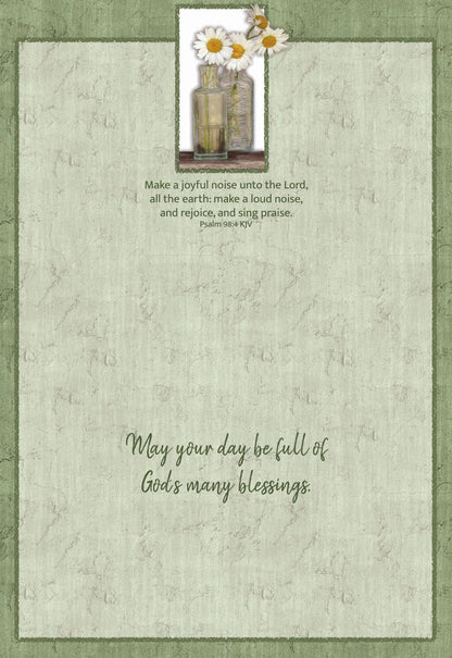 Christian Birthday Cards by Shared Blessings- Floral Celebration, Box of 12 Birthday Cards