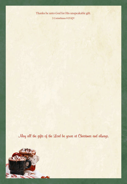 Christian Christmas Cards by Shared Blessings - Cozy Christmas, 12 Religious Cards and Envelopes