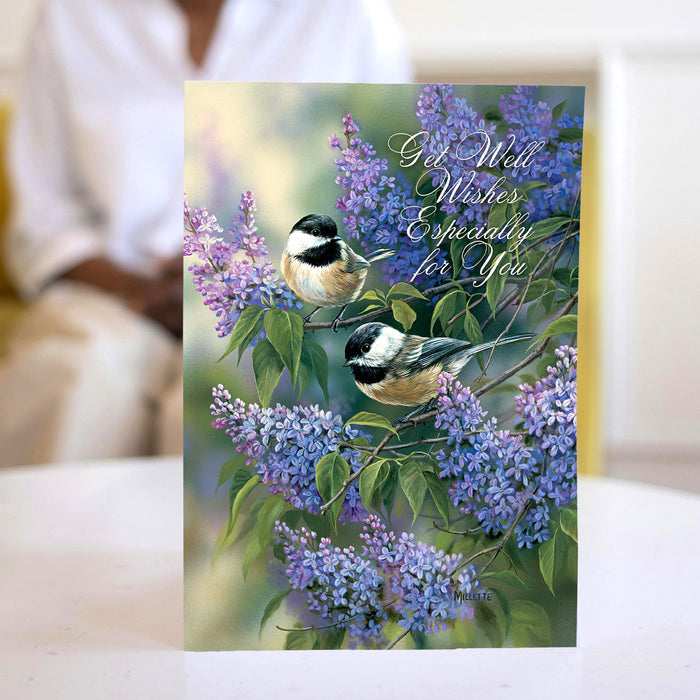 front of 1 get well card with bird