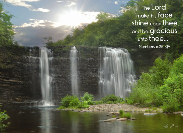 Christian Praying for You Cards by Shared Blessings - Waterfalls, 12 Cards and Envelopes