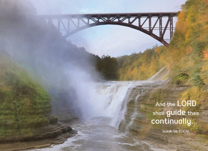 Christian Praying for You Cards by Shared Blessings - Waterfalls, 12 Cards and Envelopes