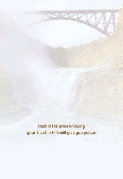 Christian Praying for You Cards by Shared Blessings - Waterfalls, 12 Cards and Envelopes