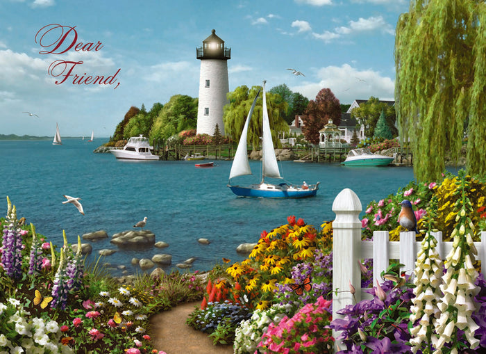 Christian Thinking of You Cards by Shared Blessings- Coastal 12 Cards and Envelopes