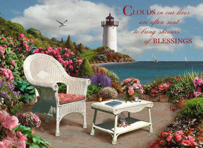 Christian Thinking of You Cards by Shared Blessings- Coastal 12 Cards and Envelopes