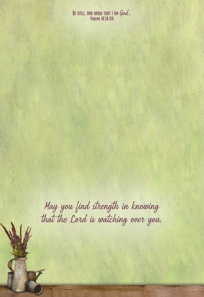 Christian Thinking of You Cards by Shared Blessings- Florally Yours, 12 Cards and Envelopes