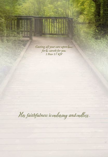 Christian Thinking of You Cards by Shared Blessings- Peaceful Paths, 12 Cards and Envelopes