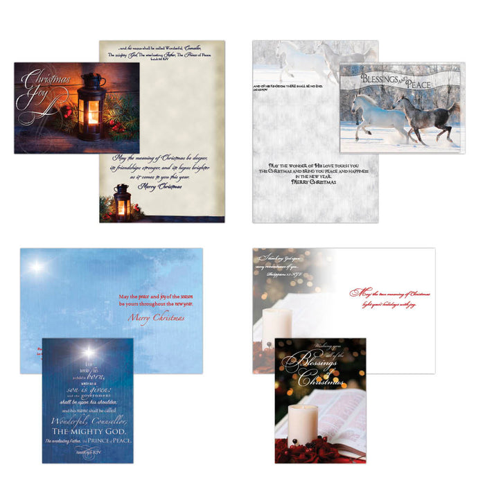 Christmas Blessings - Large Christmas Card Boxed Assortment with KJV Scripture