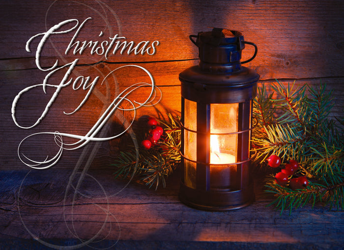 Christmas Joy lantern card
