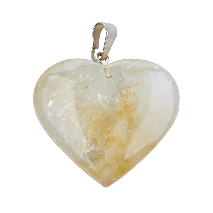 Citrine Heart Pendant