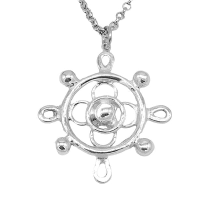 Compass Navigation Pendant Silver - Yelena Noah Designs