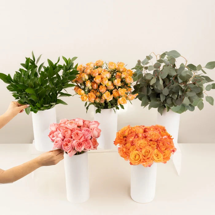 Coral Gardens Bouquet Bar Flower Kit Apron - Image