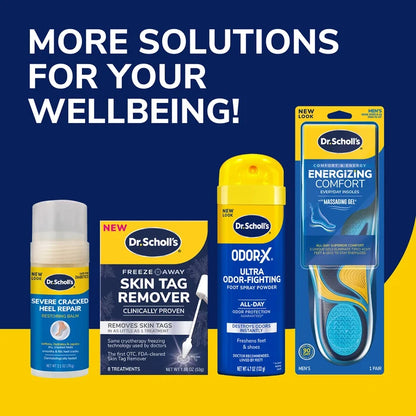 Dr. Scholl’s foot care products lineup with More solutions for your wellbeing