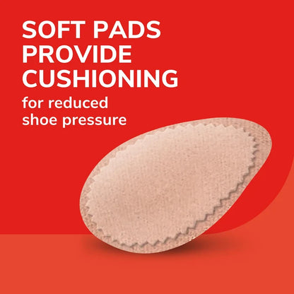 Corn removers soft pads cushioning graphic with a disc close-up