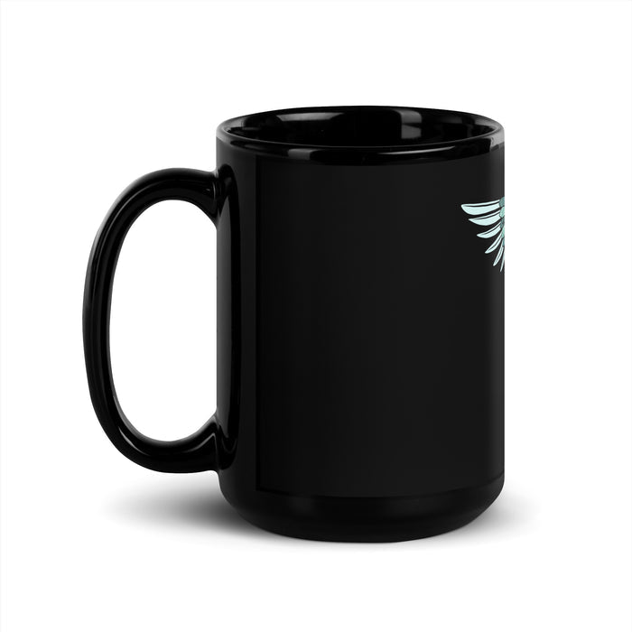 Cowgirl Caduceus- Black Glossy Mug