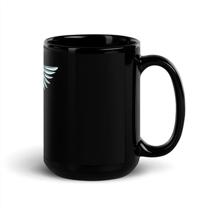 Cowgirl Caduceus- Black Glossy Mug