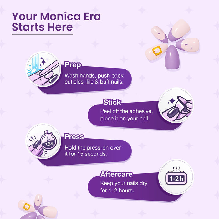 Craze Monica's Way Press On Nails
