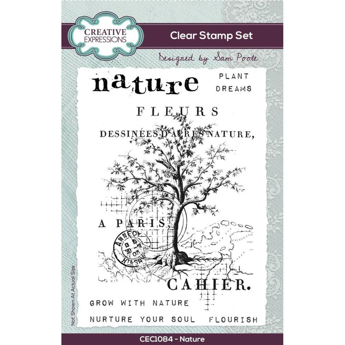 Creative Expressions Clear Stamp Set 4"X6" By Sam Poole - Nature