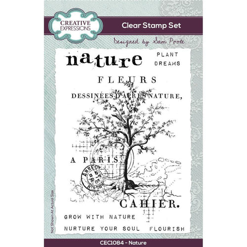 Creative Expressions Clear Stamp Set 4"X6" By Sam Poole - Nature