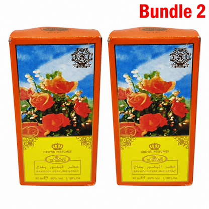 Crown Perfumes Bakhoor Perfume Spray 25ml, concentrated personal fragrance with rich, warm, traditional bakhoor-inspired notes, designed for convenient application and a sophisticated scent for everyday wear and special occasions.