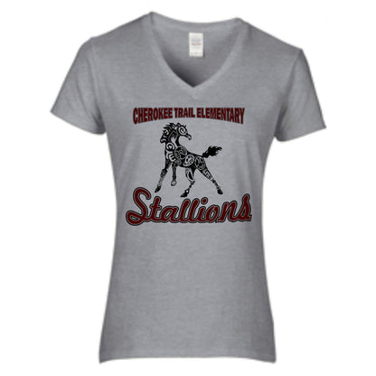 CTE Ladies Fit Heather Grey Short Sleeve Tee in 4 Designs