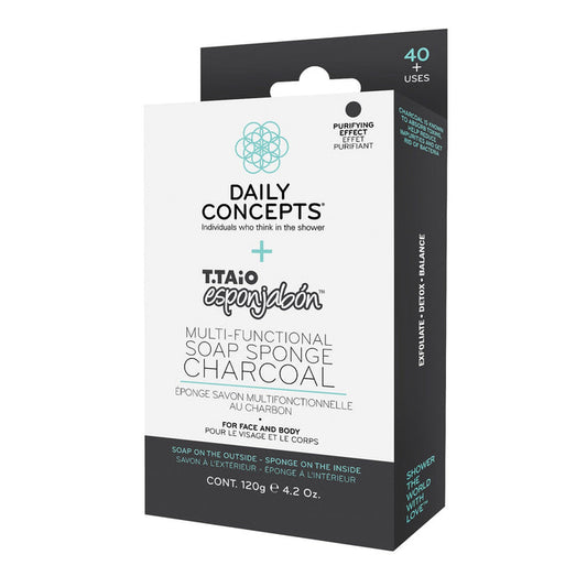 Daily Concepts Multi-Functional Soap & Sponge Charcoal 4.2oz/ 120g