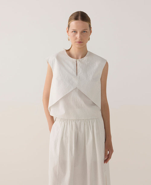 Dakota Pinstripe Top