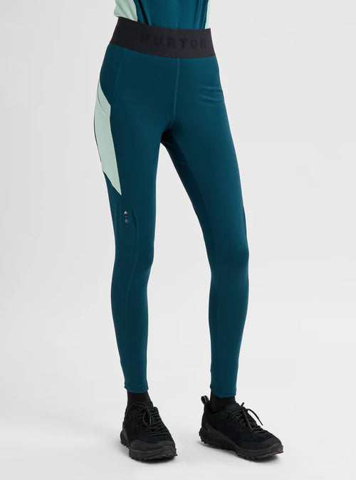 Product image of Women's Burton Synthetic Midweight Base Layer Pants[Variant:Atlantic Teal / Spring Frost]