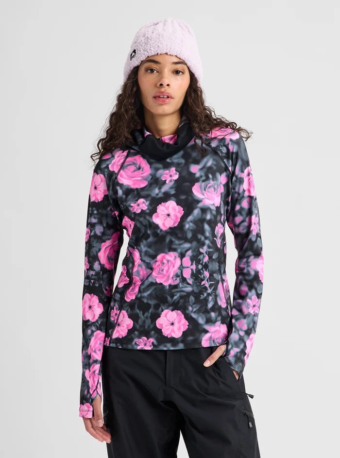 Product image of Women's Burton Synthetic Midweight Base Layer Long Neck[Variant:Shockwave Floral]