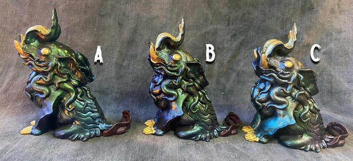 DEEP DISCOUNT- FLAMBOYANT CUTTLEFISH BAKU CAST FIGURE- COLOR SHIFT/GOLD LEAF