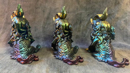 DEEP DISCOUNT- FLAMBOYANT CUTTLEFISH BAKU CAST FIGURE- COLOR SHIFT/GOLD LEAF