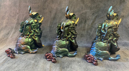 DEEP DISCOUNT- FLAMBOYANT CUTTLEFISH BAKU CAST FIGURE- COLOR SHIFT/GOLD LEAF