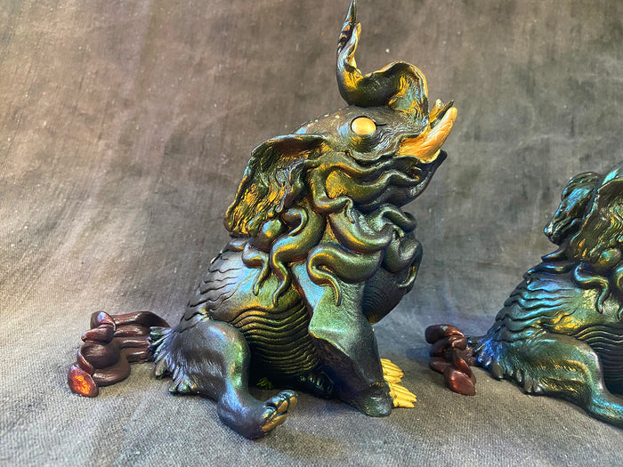 DEEP DISCOUNT- FLAMBOYANT CUTTLEFISH BAKU CAST FIGURE- COLOR SHIFT/GOLD LEAF