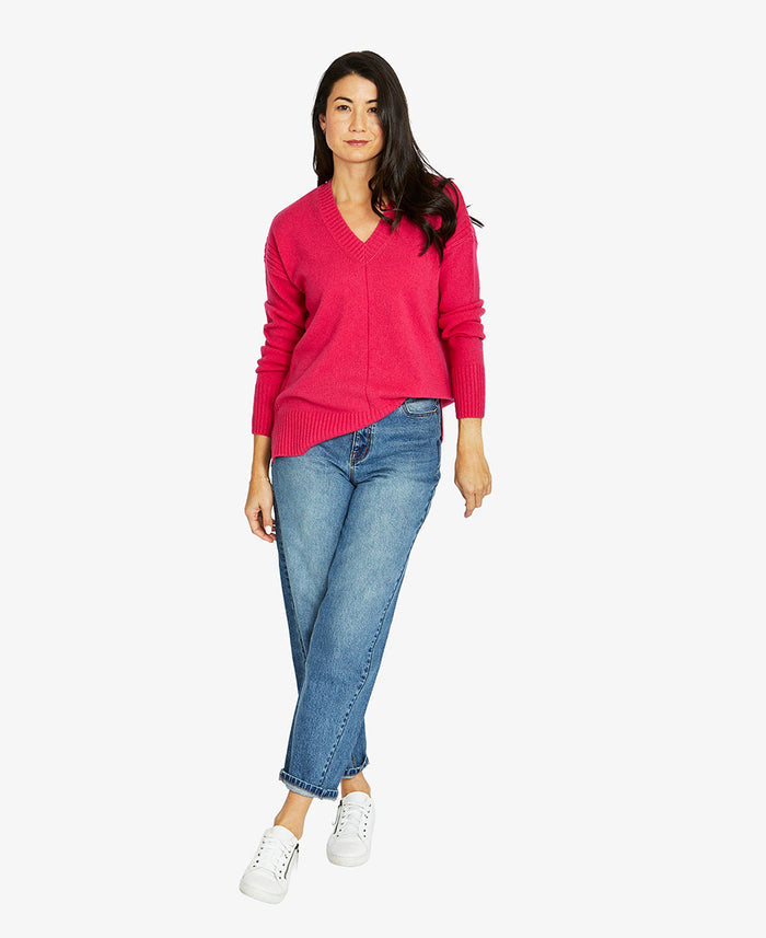 Detail V-Neck Pullover