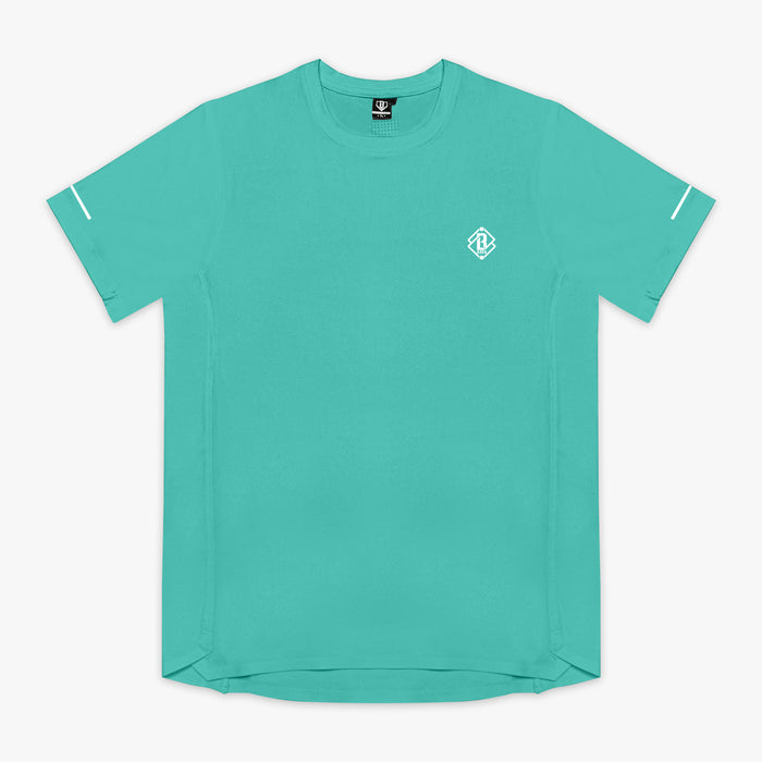 Blue Diamond Tech Vented Teal youth graphic tee — front view