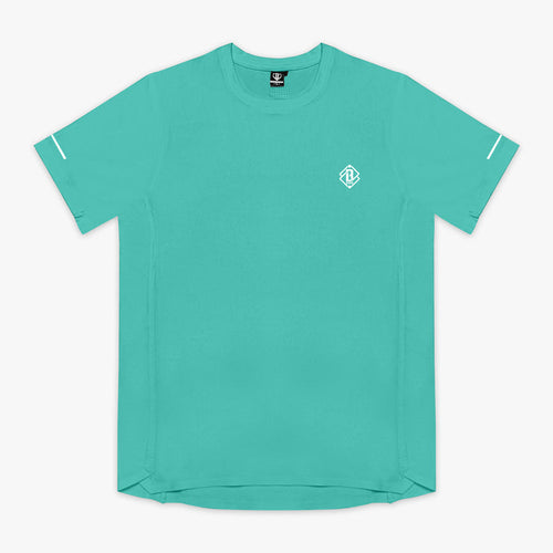 Blue Diamond Tech Vented Teal youth graphic tee — front view