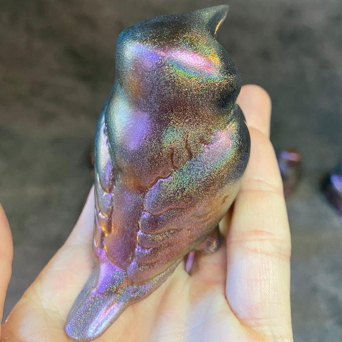 DOOT- CORVID MINI SCULPTURE- HOLO SHIFT- RED