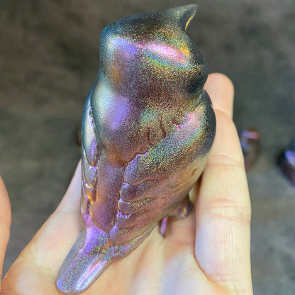 DOOT- CORVID MINI SCULPTURE- HOLO SHIFT- RED