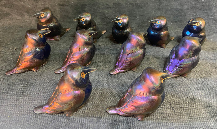 DOOT- CORVID MINI SCULPTURE- HOLO SHIFT- RED