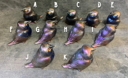DOOT- CORVID MINI SCULPTURE- HOLO SHIFT- RED