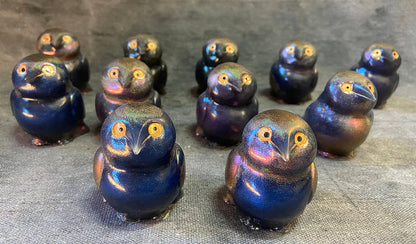 DOOT- CORVID MINI SCULPTURE- HOLO SHIFT- RED