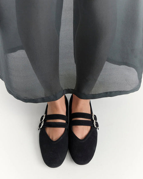 Double Buckle Ballet Flat