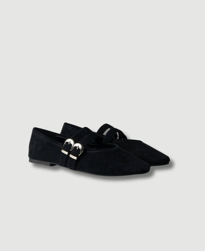 Double Buckle Ballet Flat