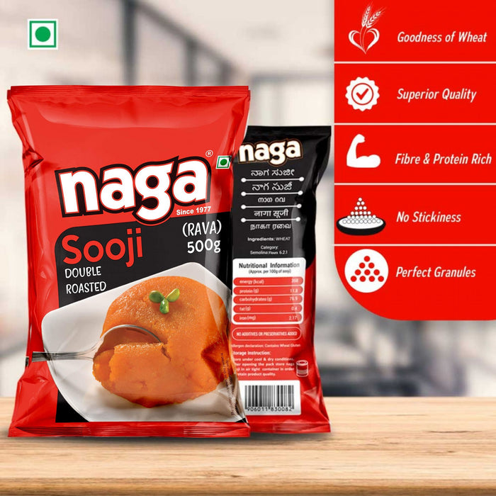 Double Roasted Sooji - 500 gms