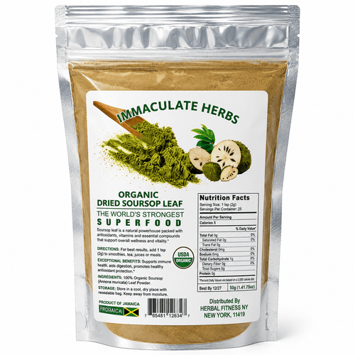 Dried Soursop Leaf | Organic Herbal Tea Leaves - Yado African & Caribbean Market